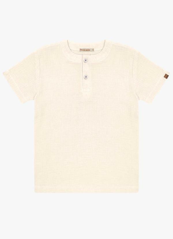 Camisa Infantil Masculina Bege