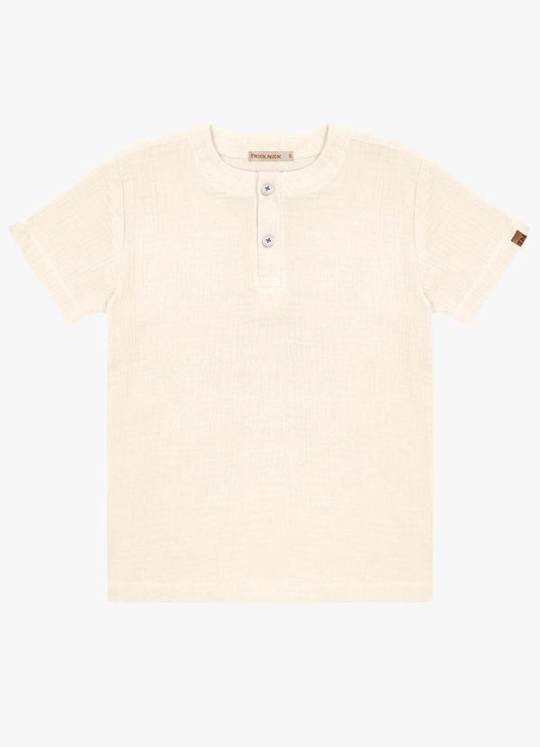 Camisa Infantil Masculina Bege