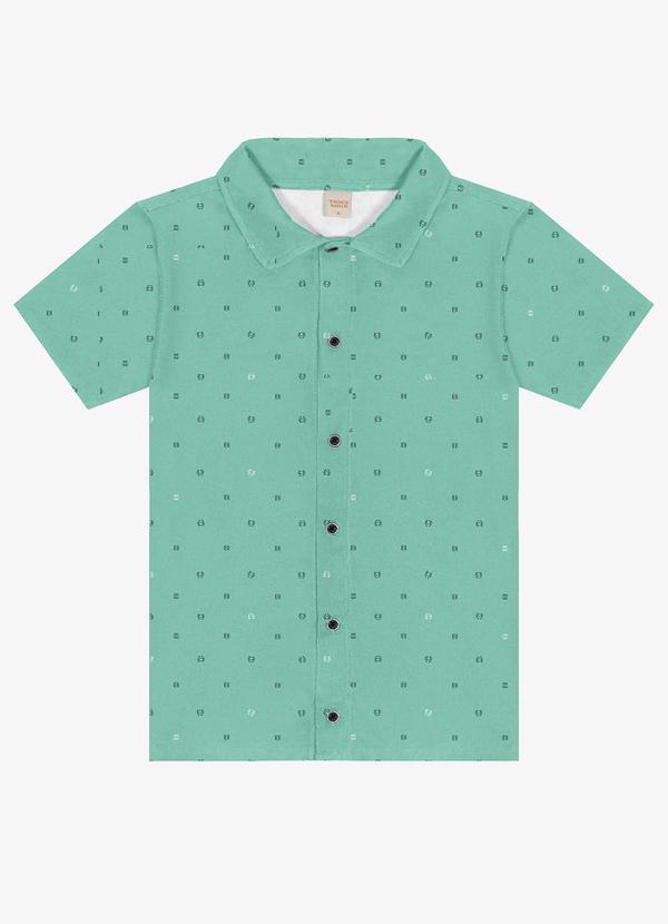 Camisa Infantil Menino em Viscose Verde