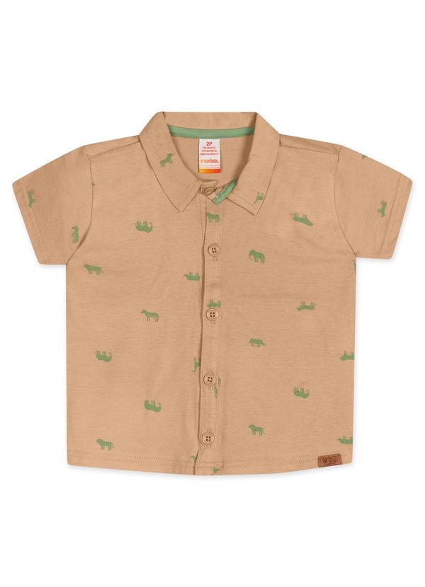 Vista 2 Camisa Manga Curta Infantil Nude Marisol Marisol