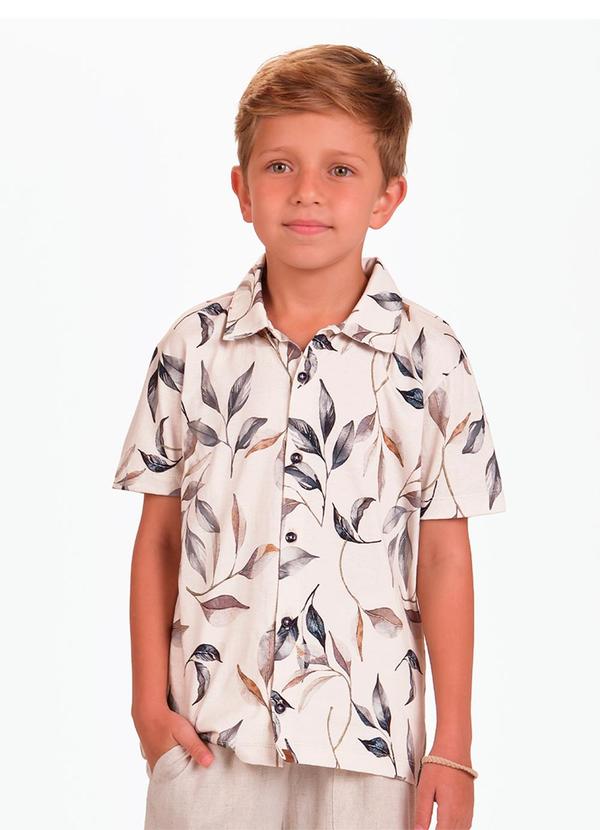 Camisa Masculina Bege