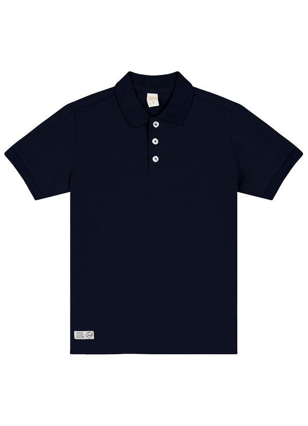 Vista 2 Camisa Polo Infantil Masculina Azul Trick Nick Trick Nick