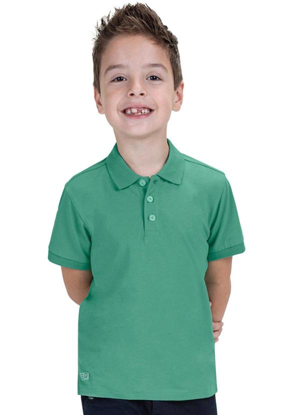 Vista 2 Camisa Polo Infantil Masculina Verde Trick Nick Trick Nick