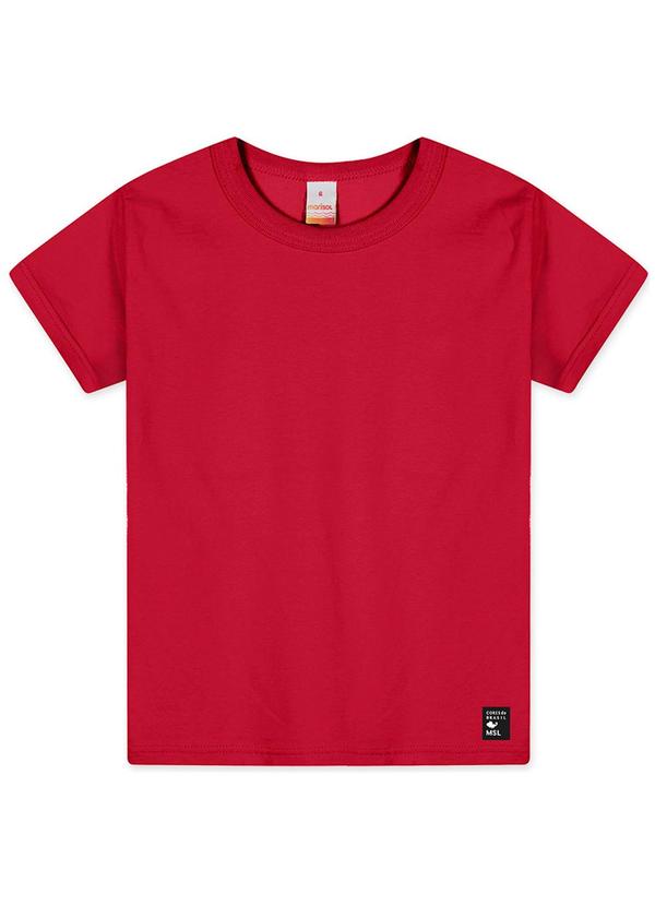 Camiseta Manga Curta com AromaVermelho