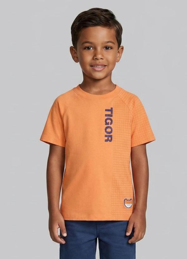 Camiseta Menino Tigor T. Tigre Laranja
