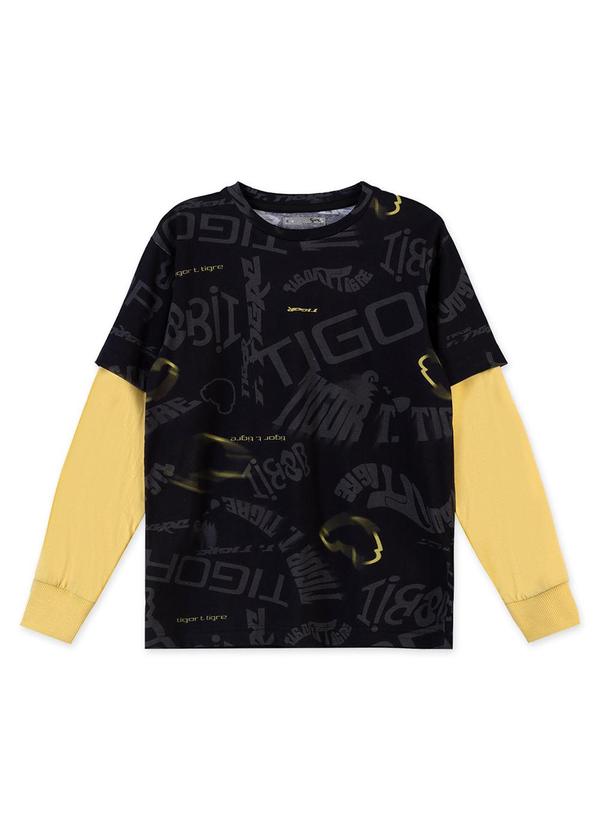Camiseta Menino Tigor T. Tigre Preto