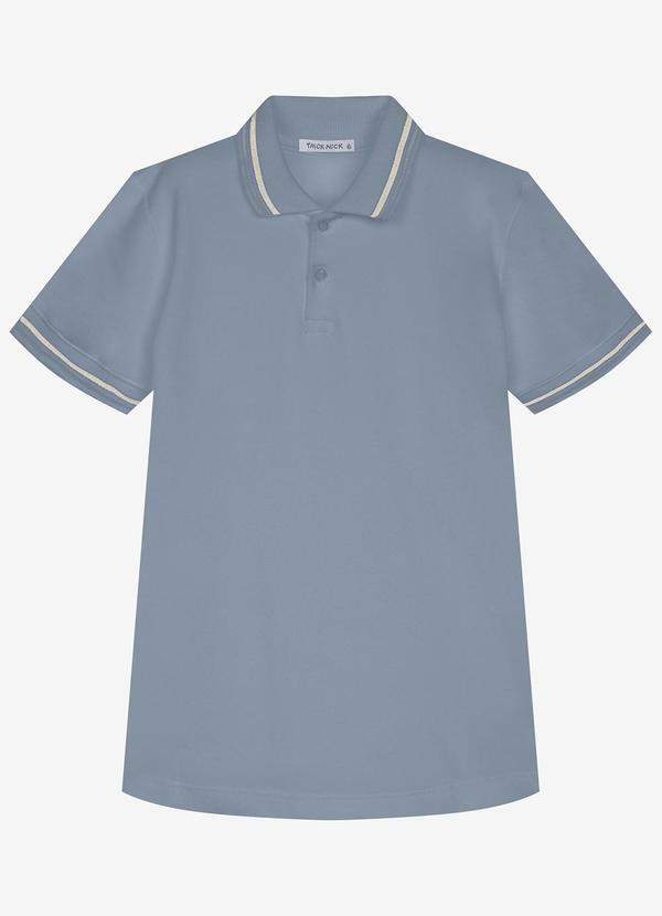 Polo Infantil Masculina Piquet Azul