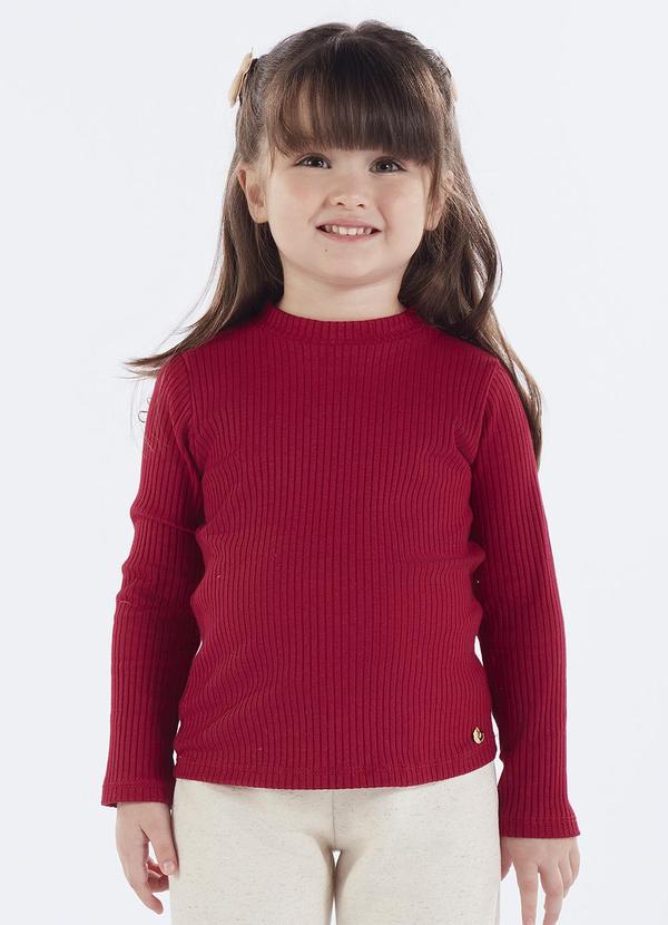 Vista 2 Blusa Primeiros Passos Malha Canelada Roxo Pulla Bulla Pulla Bulla