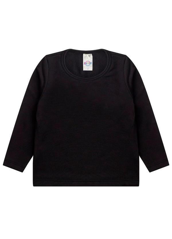 Blusa Termica Infantil Segunda Pele Preto