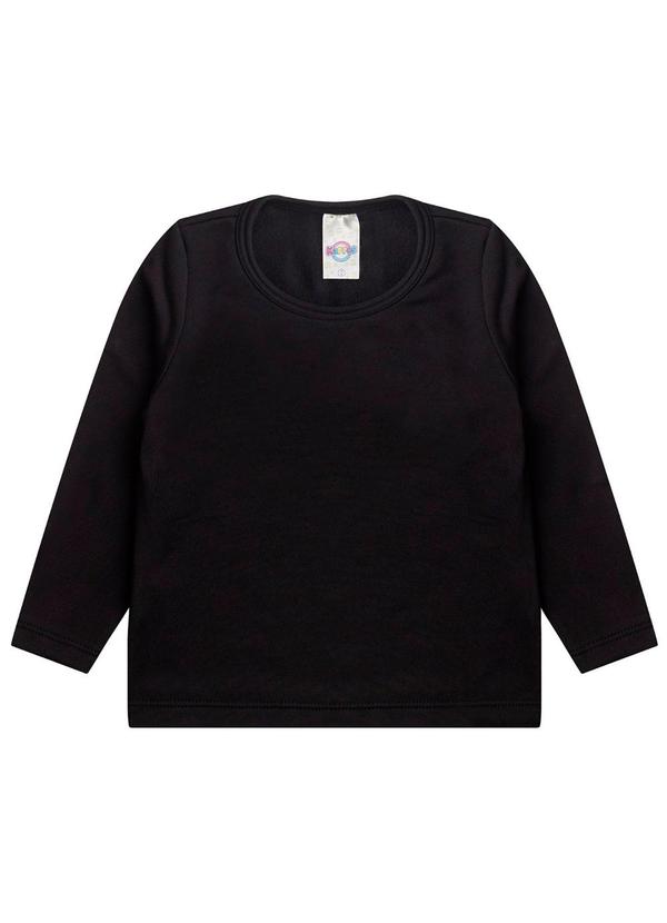 Blusa Termica Infantil Segunda Pele Preto
