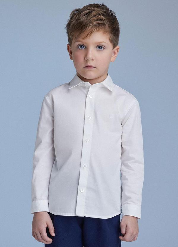 Camisa com Logo Bordada Branco