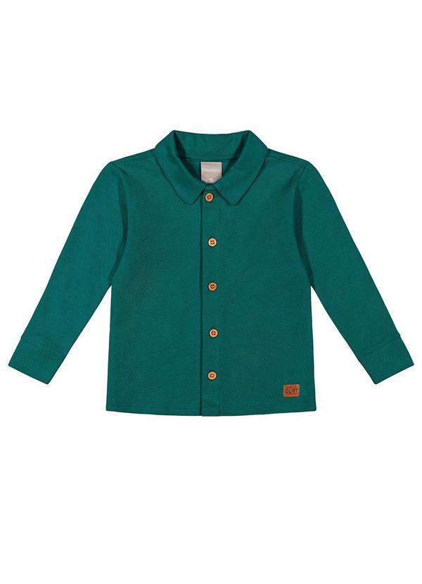 Camisa Infantil Menino Texturizada Verde