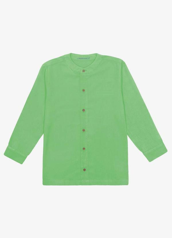 Vista 2 Camisa Manga Longa Verde Trick Nick Trick Nick