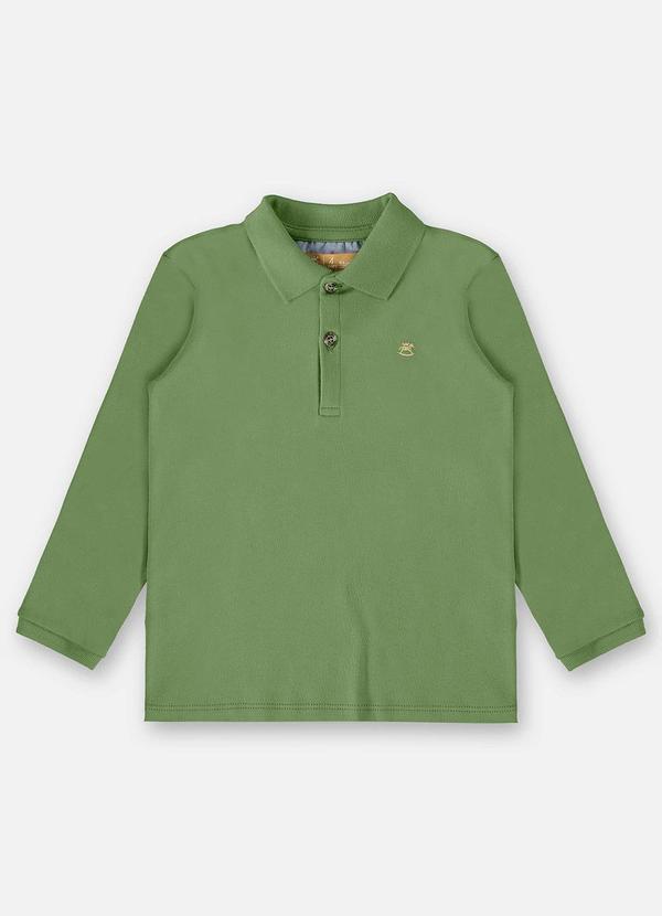Vista 2 Camisa Polo em Suedine Infantil Verde Up Baby Up Baby