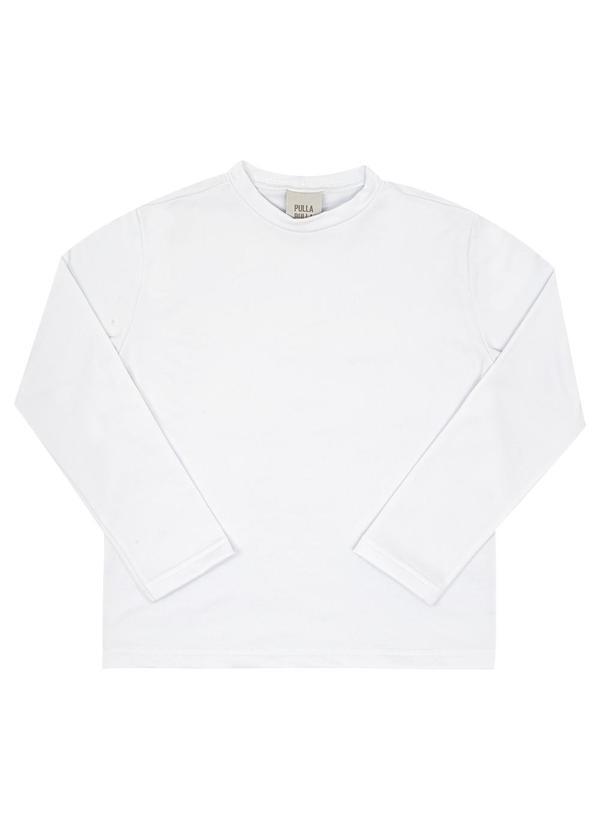 Camiseta Infantil Menino Malha Térmica Branco