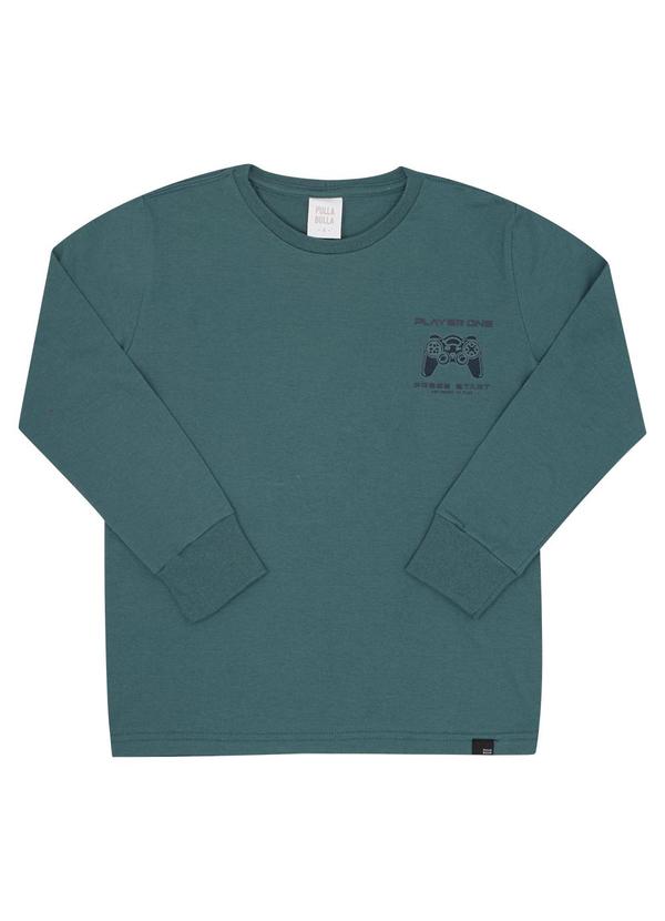 Camiseta Infantil Menino Meia Malha Verde