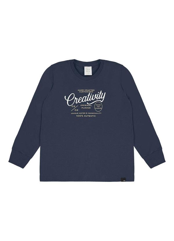 Camiseta Meia Malha Marinho