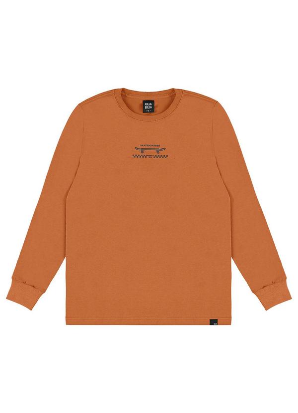 Camiseta Meia Malha Marrom