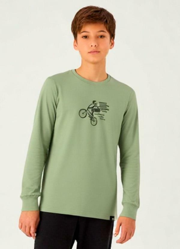 Camiseta Meia Malha Verde