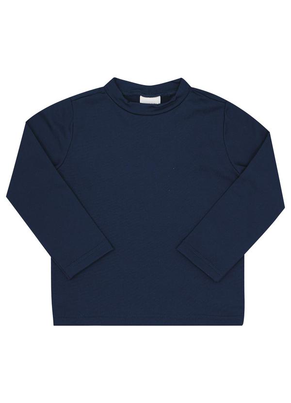 Camiseta Primeiros Passos Malha Térmica Marinho