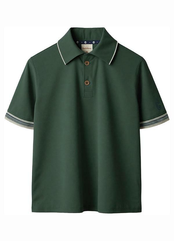 Camisa Polo com Bordado Verde Esmeralda