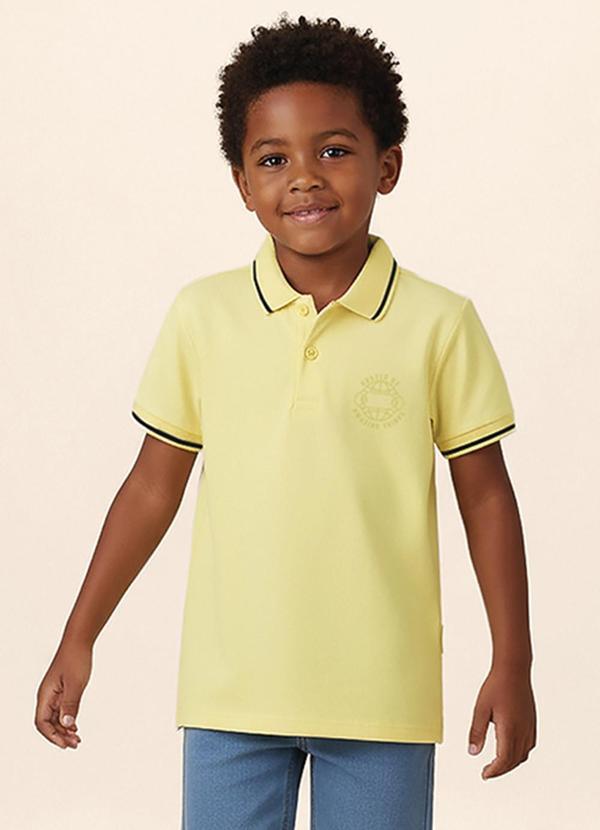 Camisa Polo Hunter Of Amazing Amarelo Claro