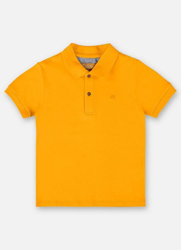 Vista 2 Camisa Polo Infantil em Suedine Amarelo Up Baby Up Baby