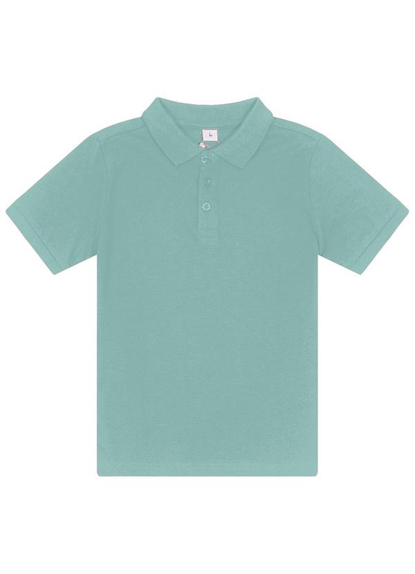 Vista 2 Camisa Polo Infantil Menino em Cotton Verde Trick Nick Trick Nick