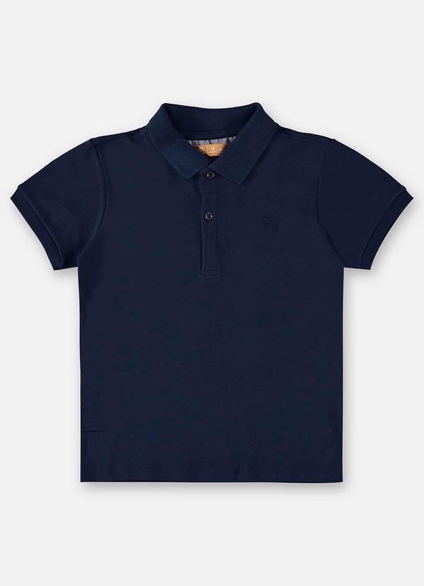 Vista 2 Camisa Polo Infantil para Menino Azul Up Baby Up Baby