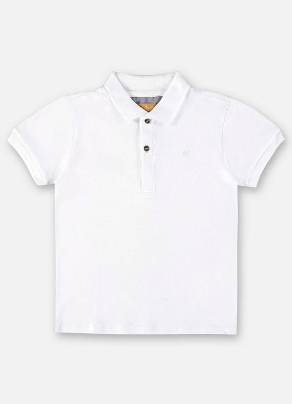 Vista 2 Camisa Polo Infantil para Menino Branco Up Baby Up Baby