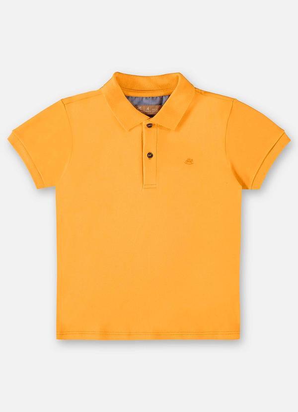 Camisa Polo Infantil para Menino Laranja