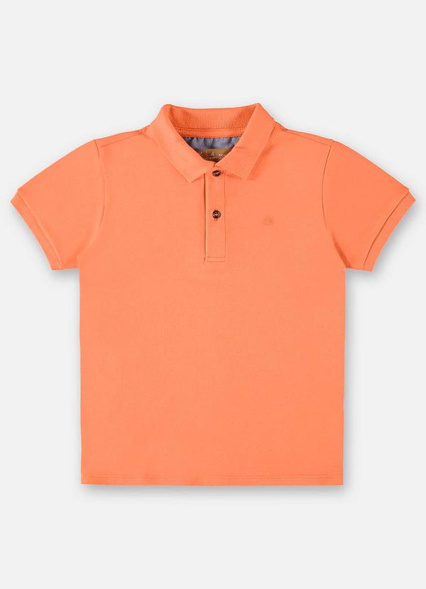 Vista 2 Camisa Polo Infantil para Menino Laranja Up Baby Up Baby
