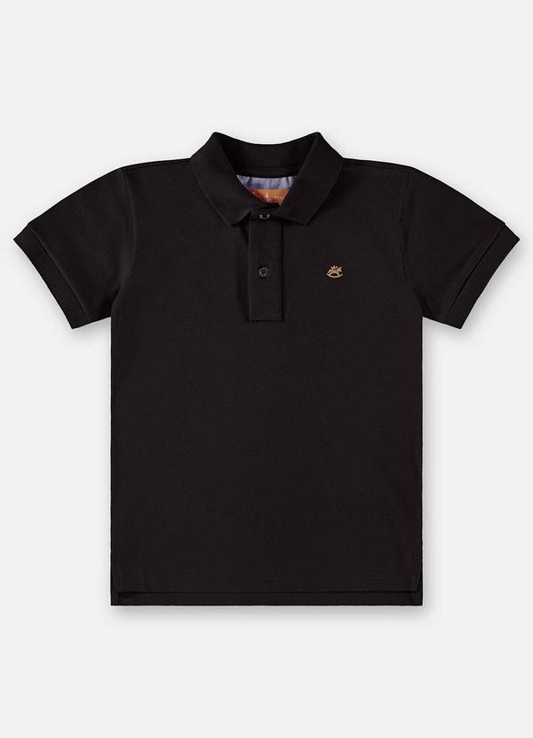 Vista 2 Camisa Polo Infantil para Menino Preto Up Baby Up Baby
