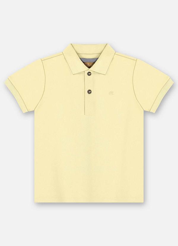 Vista 2 Camisa Polo Infantil Suedine Bege Up Baby Up Baby
