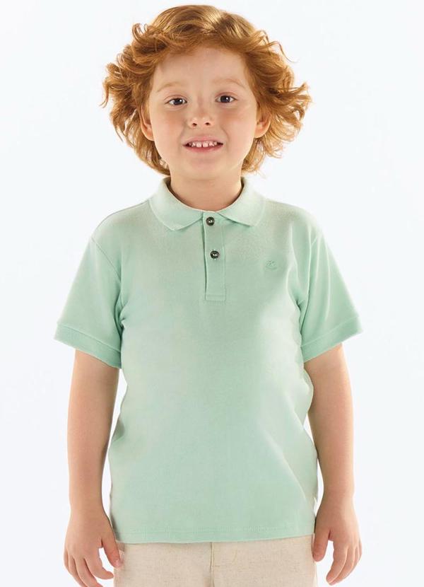 Camisa Polo Infantil Suedine Verde