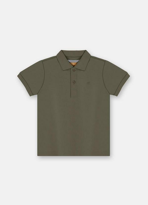 Camisa Polo Infantil Suedine Verde