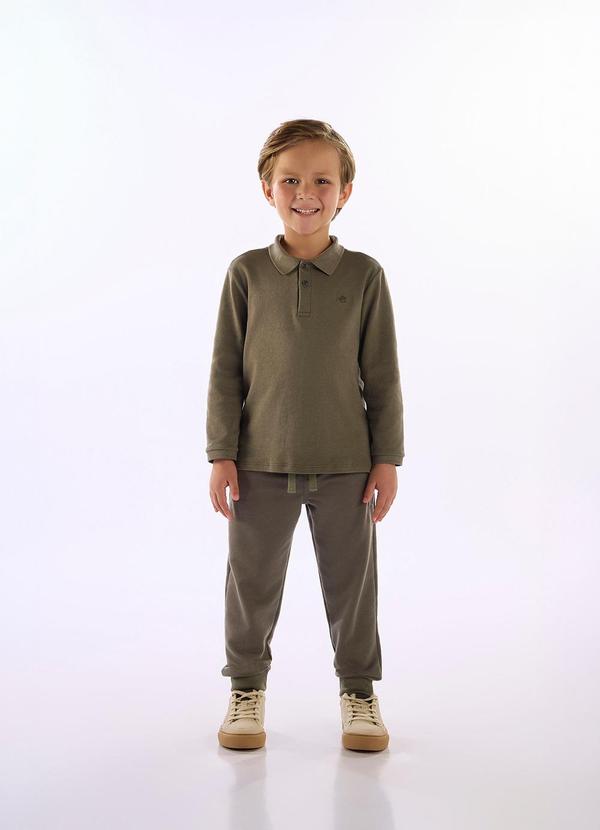 Camisa Polo Infantil Suedine Verde