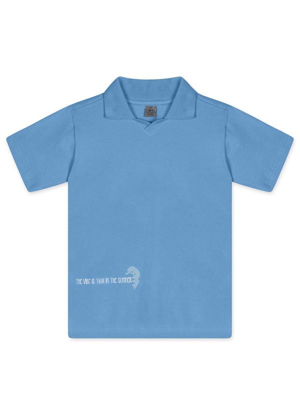 Vista 2 Camisa Polo Manga Curta Infantil Masculina Azul Tigor T. Tigre Tigor T. Tigre