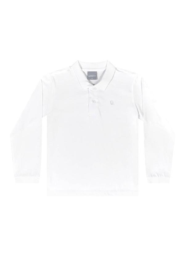 Camisa Polo Manga Longa Branco