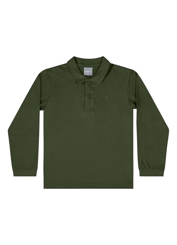 Camisa Polo Manga Longa Verde