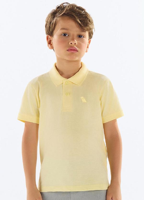 Camisa Polo Meia Malha Marrom