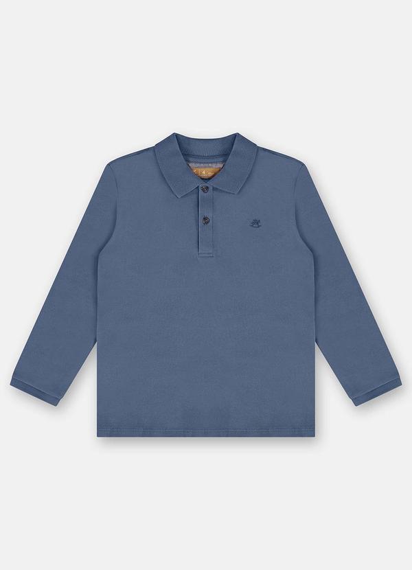 Camisa Polo para Menino Azul