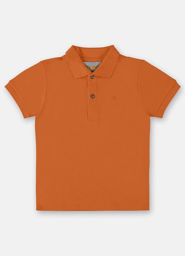 Camisa Polo para Menino Laranja