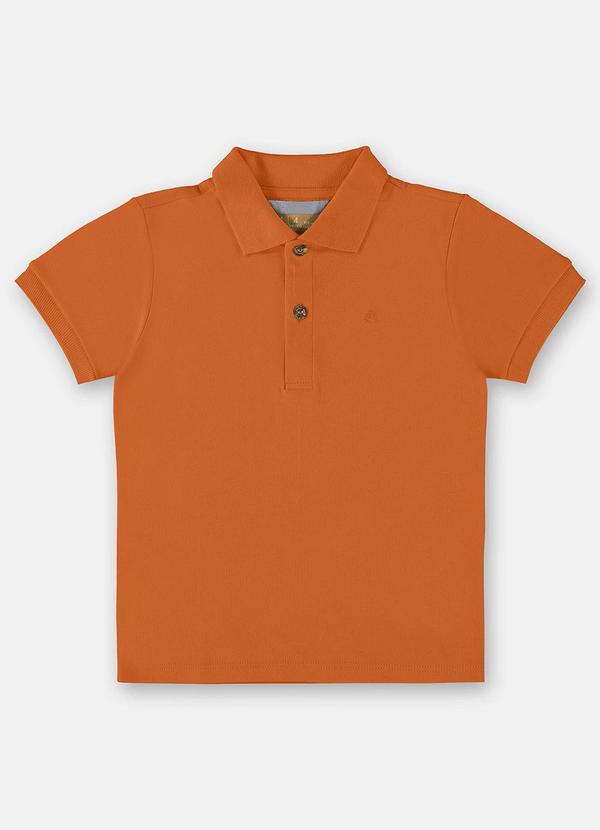 Camisa Polo para Menino Laranja