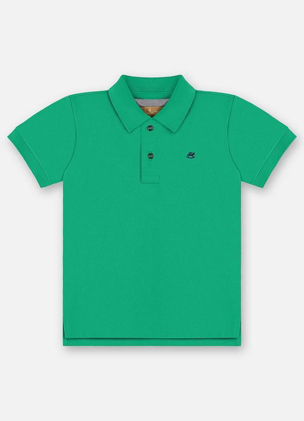 Vista 2 Camisa Polo Piquet Infantil Verde Up Baby Up Baby