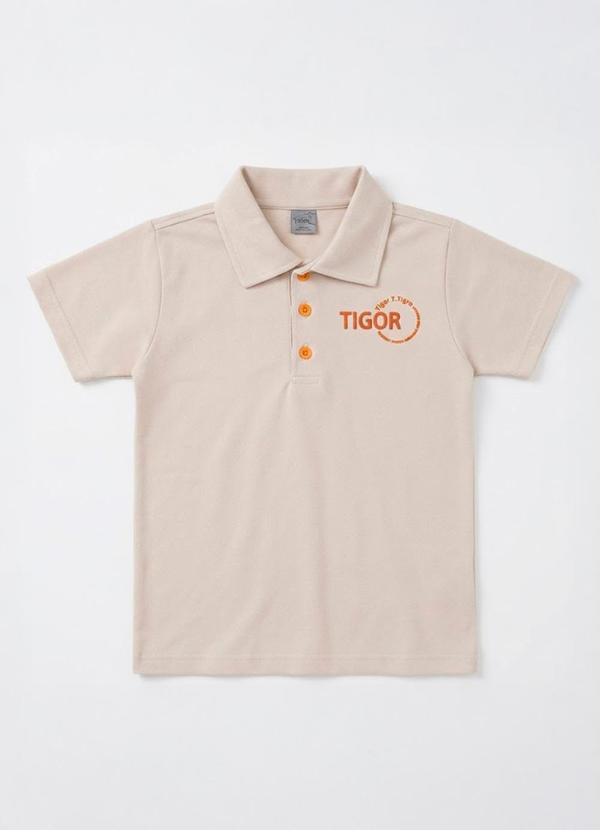Camiseta Polo Bege