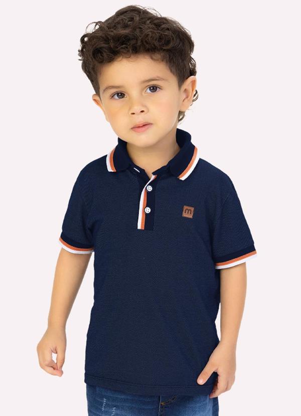 Polo Infantil Menino Azul Marinho Azul
