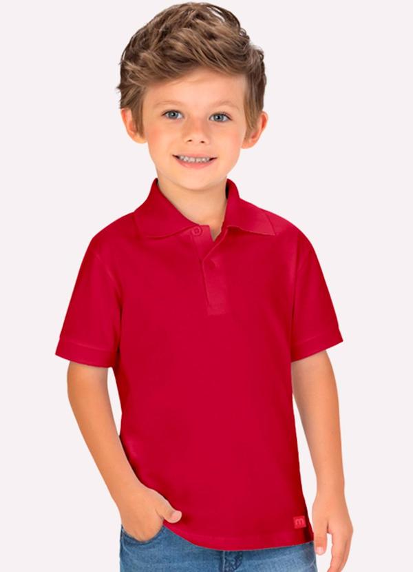 Polo Infantil Menino Lisa Milon Vermelho
