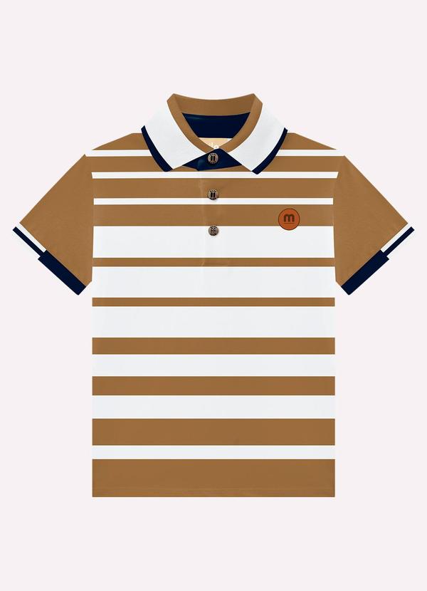 Polo Infantil Menino Listrada Marrom