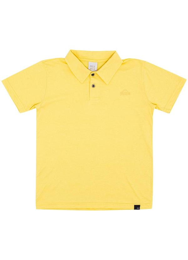 Polo Piquet com Elastano Amarelo